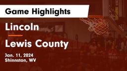 Lincoln  vs Lewis County  Game Highlights - Jan. 11, 2024
