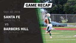 Recap: Santa Fe  vs. Barbers Hill  2016