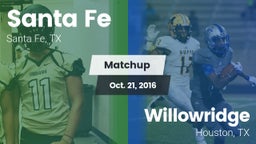 Matchup: Santa Fe  vs. Willowridge  2016
