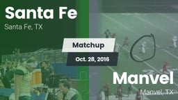 Matchup: Santa Fe  vs. Manvel  2016
