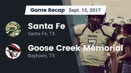 Recap: Santa Fe  vs. Goose Creek Memorial  2017