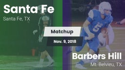 Matchup: Santa Fe  vs. Barbers Hill  2018