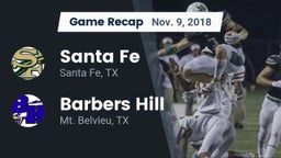 Recap: Santa Fe  vs. Barbers Hill  2018