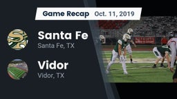 Recap: Santa Fe  vs. Vidor  2019