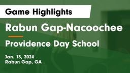 Rabun Gap-Nacoochee  vs Providence Day School Game Highlights - Jan. 13, 2024