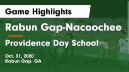 Rabun Gap-Nacoochee  vs Providence Day School Game Highlights - Oct. 31, 2020