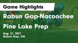 Rabun Gap-Nacoochee  vs Pine Lake Prep Game Highlights - Aug. 21, 2021