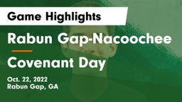 Rabun Gap-Nacoochee  vs Covenant Day  Game Highlights - Oct. 22, 2022