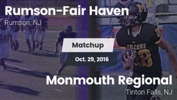 Matchup: Rumson-Fair Haven vs. Monmouth Regional  2016