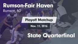 Matchup: Rumson-Fair Haven vs. State Quarterfinal 2016