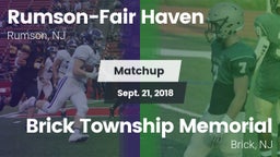 Matchup: Rumson-Fair Haven vs. Brick Township Memorial  2018