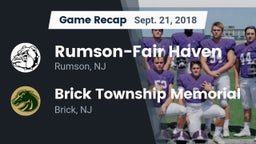 Recap: Rumson-Fair Haven  vs. Brick Township Memorial  2018