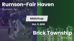 Matchup: Rumson-Fair Haven vs. Brick Township  2018