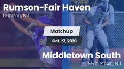 Matchup: Rumson-Fair Haven vs. Middletown South  2020
