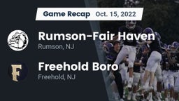 Recap: Rumson-Fair Haven  vs. Freehold Boro  2022