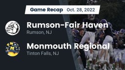 Recap: Rumson-Fair Haven  vs. Monmouth Regional  2022