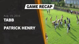 Recap: Tabb  vs. Patrick Henry  2016