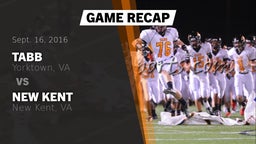 Recap: Tabb  vs. New Kent  2016