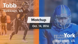 Matchup: Tabb  vs. York  2016