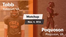 Matchup: Tabb  vs. Poquoson  2016