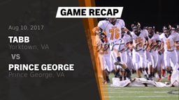 Recap: Tabb  vs. Prince George  2017