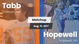 Matchup: Tabb  vs. Hopewell  2017