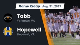 Recap: Tabb  vs. Hopewell  2017