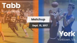 Matchup: Tabb  vs. York  2017