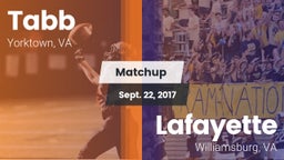 Matchup: Tabb  vs. Lafayette  2017