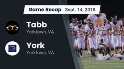 Recap: Tabb  vs. York  2018
