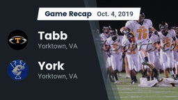 Recap: Tabb  vs. York  2019