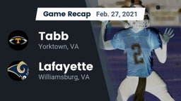 Recap: Tabb  vs. Lafayette  2021