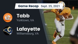 Recap: Tabb  vs. Lafayette  2021
