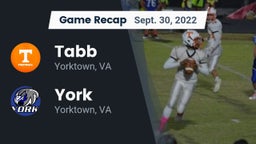 Recap: Tabb  vs. York  2022