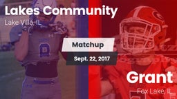 Matchup: Lakes Community HS vs. Grant  2017
