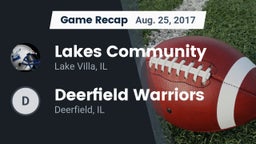 Recap: Lakes Community  vs. Deerfield Warriors 2017