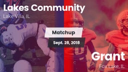 Matchup: Lakes Community HS vs. Grant  2018