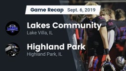 Recap: Lakes Community  vs. Highland Park  2019
