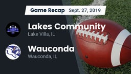 Recap: Lakes Community  vs. Wauconda  2019
