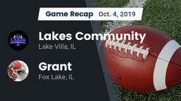 Recap: Lakes Community  vs. Grant  2019