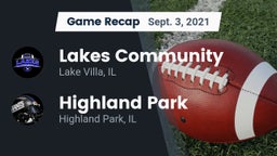 Recap: Lakes Community  vs. Highland Park  2021