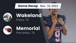 Recap: Wakeland  vs. Memorial  2022