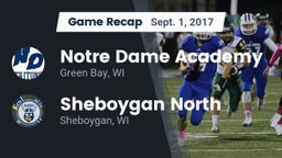 Recap: Notre Dame Academy vs. Sheboygan North  2017