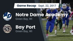 Recap: Notre Dame Academy vs. Bay Port  2017