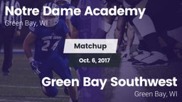 Matchup: Notre Dame Academy vs. Green Bay Southwest  2017