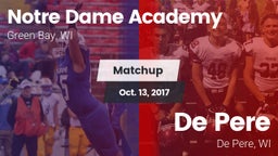 Matchup: Notre Dame Academy vs. De Pere  2017