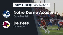 Recap: Notre Dame Academy vs. De Pere  2017