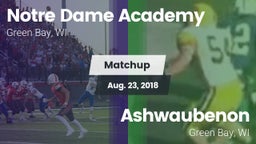 Matchup: Notre Dame Academy vs. Ashwaubenon  2018