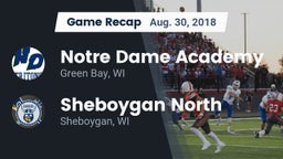 Recap: Notre Dame Academy vs. Sheboygan North  2018