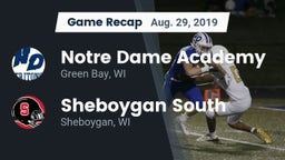 Recap: Notre Dame Academy vs. Sheboygan South  2019